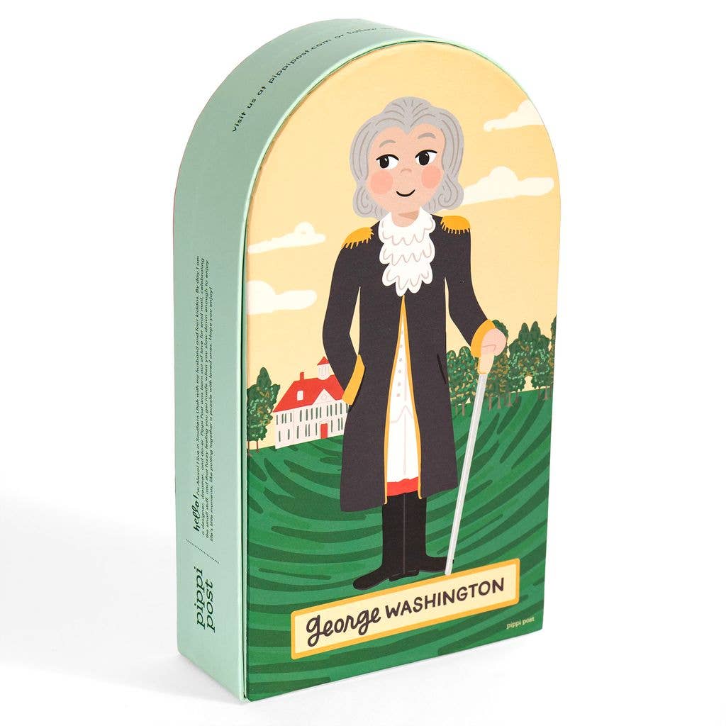 Puzzle of George Washington on a white background