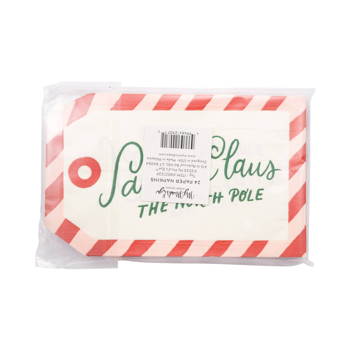 To Santa Tag Dinner Napkin