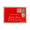 Letter to Santa Shaped Christmas Paper Serving Platters