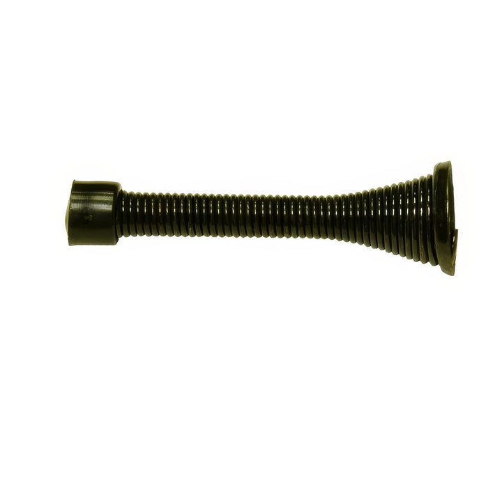 Spring Door Stop In Antique Brass