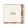 Brown Gingham Edge Cocktail Napkin (24ct)