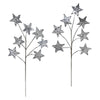 Silver Glitter Paper Star Spray