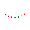 Strawberry garland on a white background