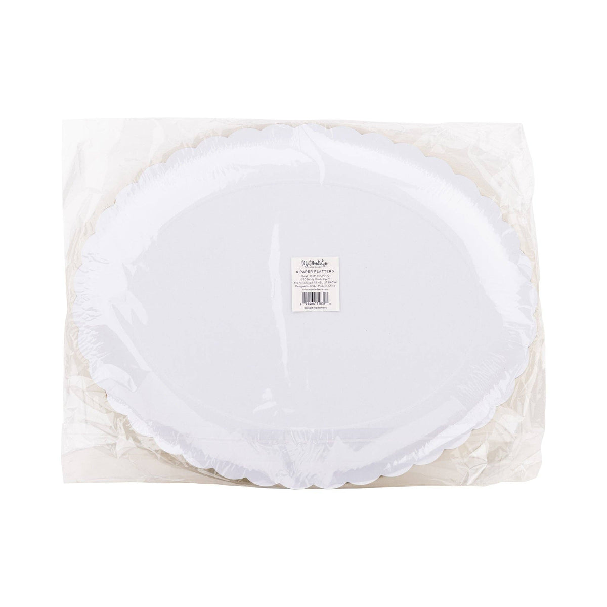 Foil Floral 17" Paper Platter (6ct)