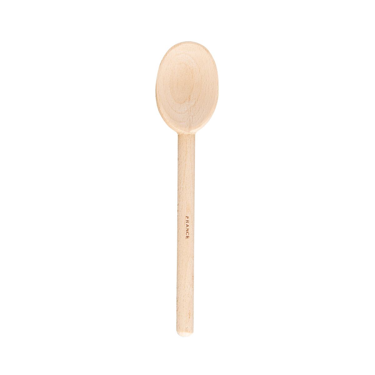 Wooden spoon on a white background