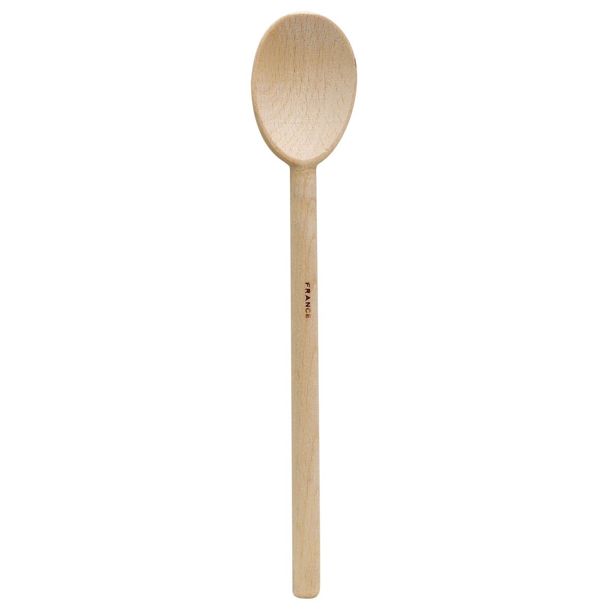 Wooden spoon on a white background