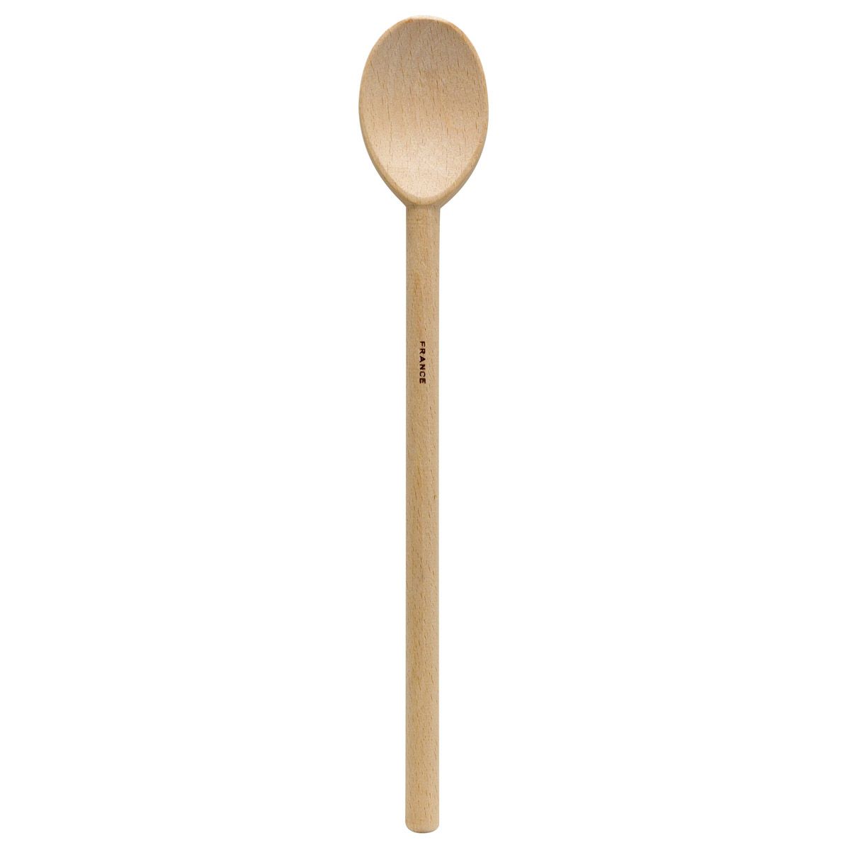 Wooden spoon on a white background