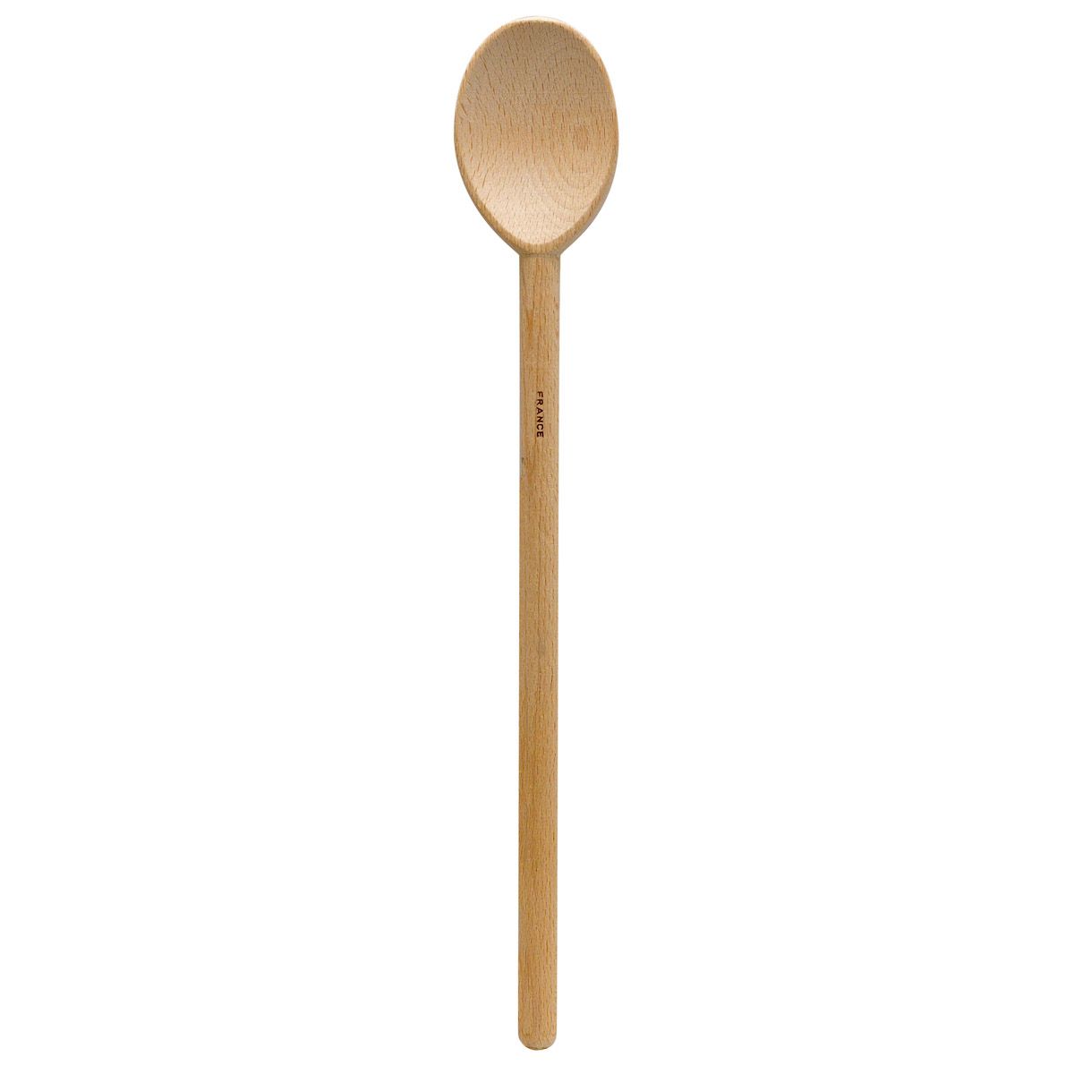 Wooden spoon on a white background