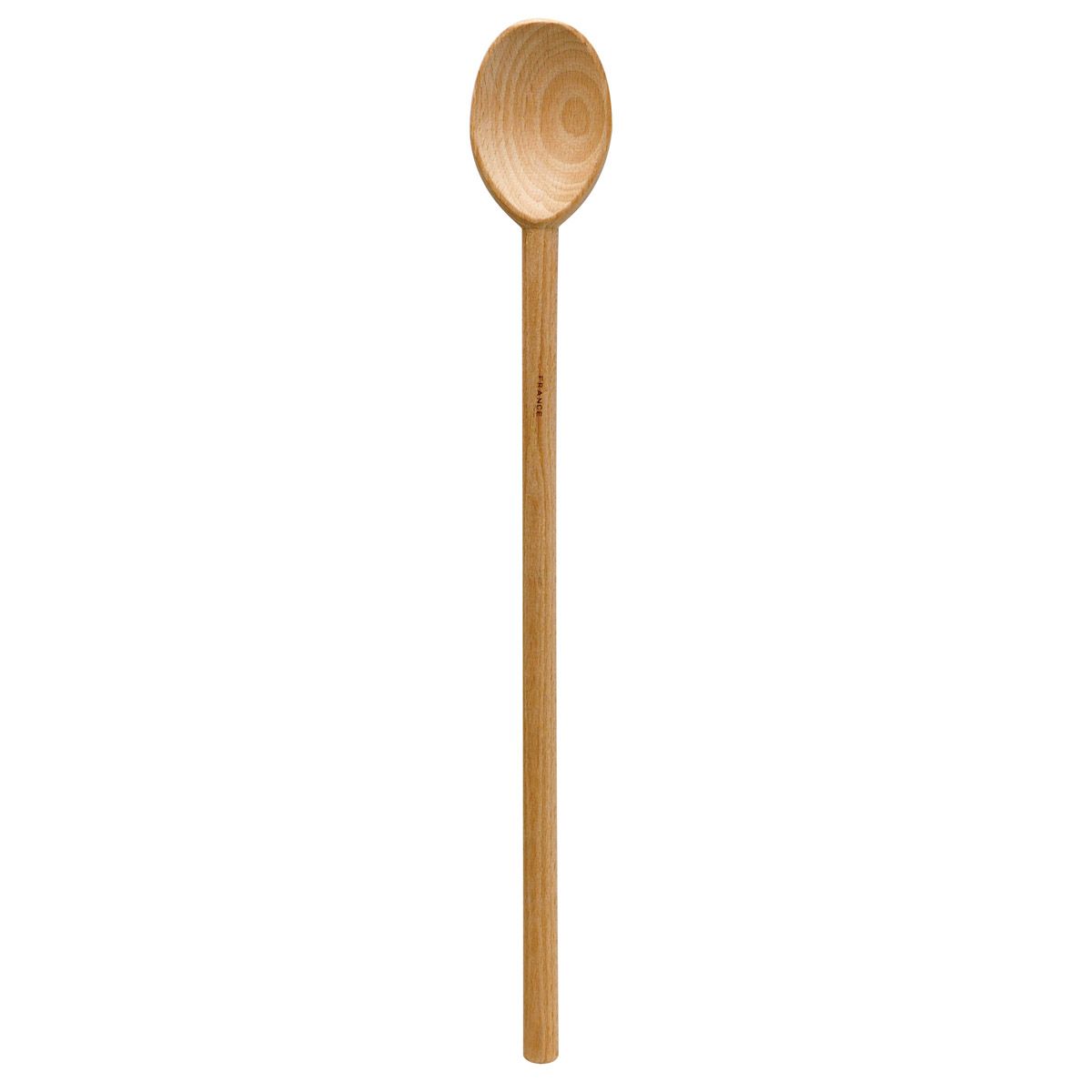Wooden spoon on a white background