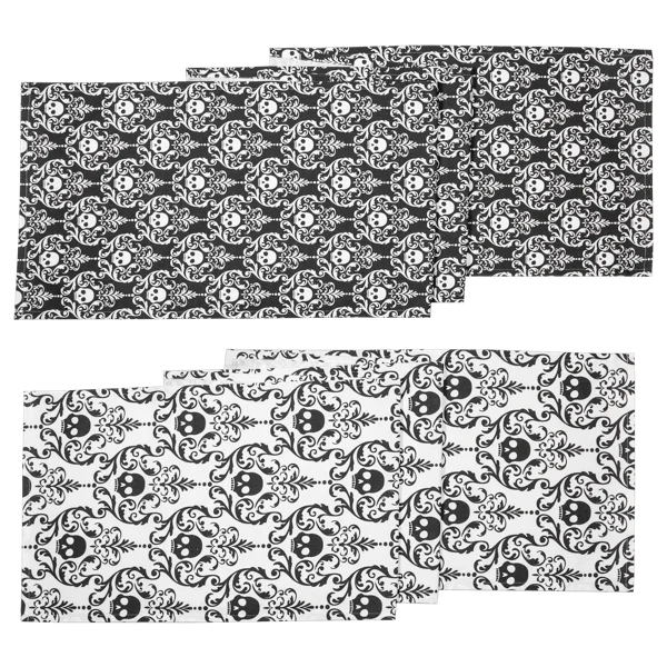 Skull Brocade Table Runner (2 pc.)