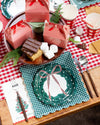 Wreath Shaped Christmas Paper Salad Plates