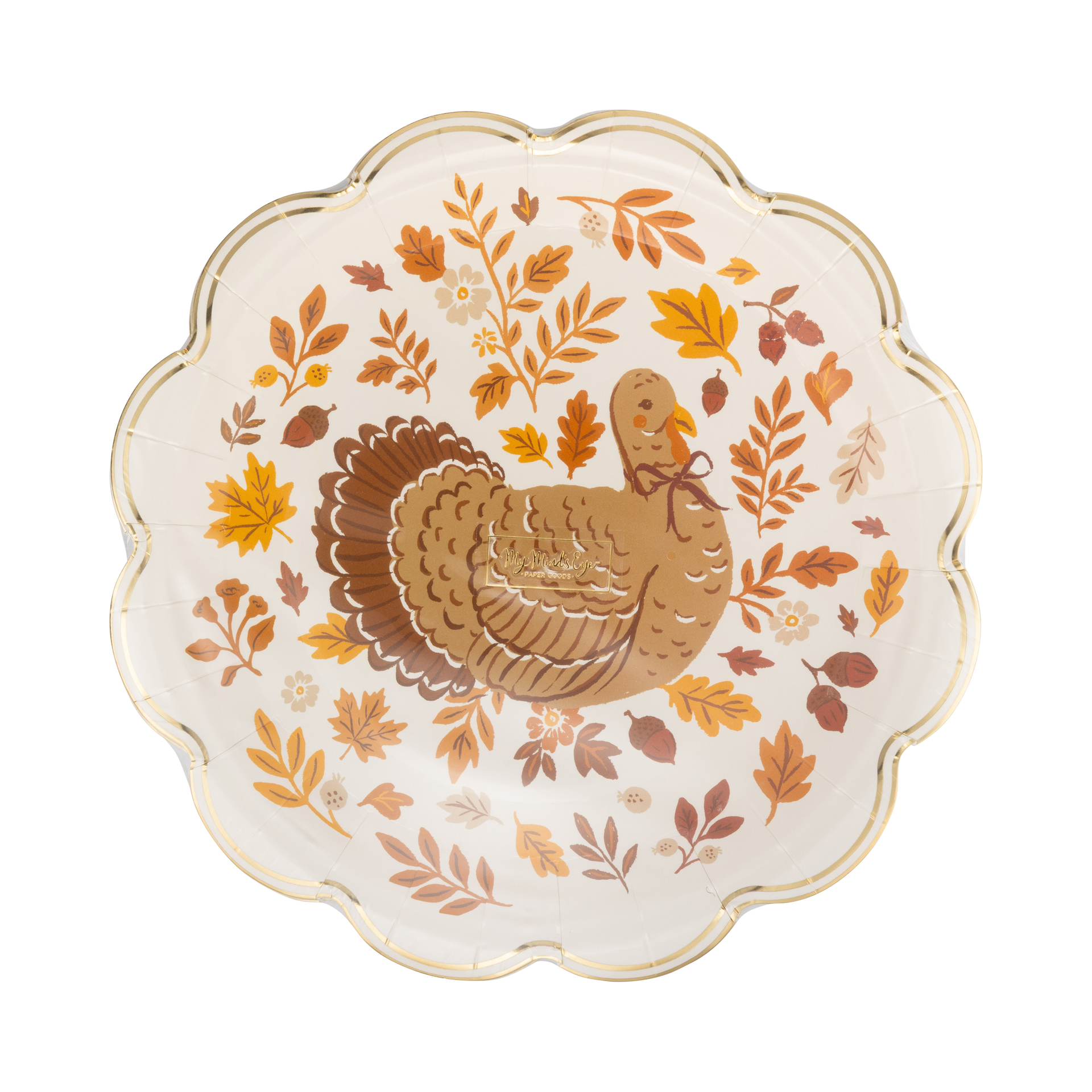 Turkey Foliage Paper Plates