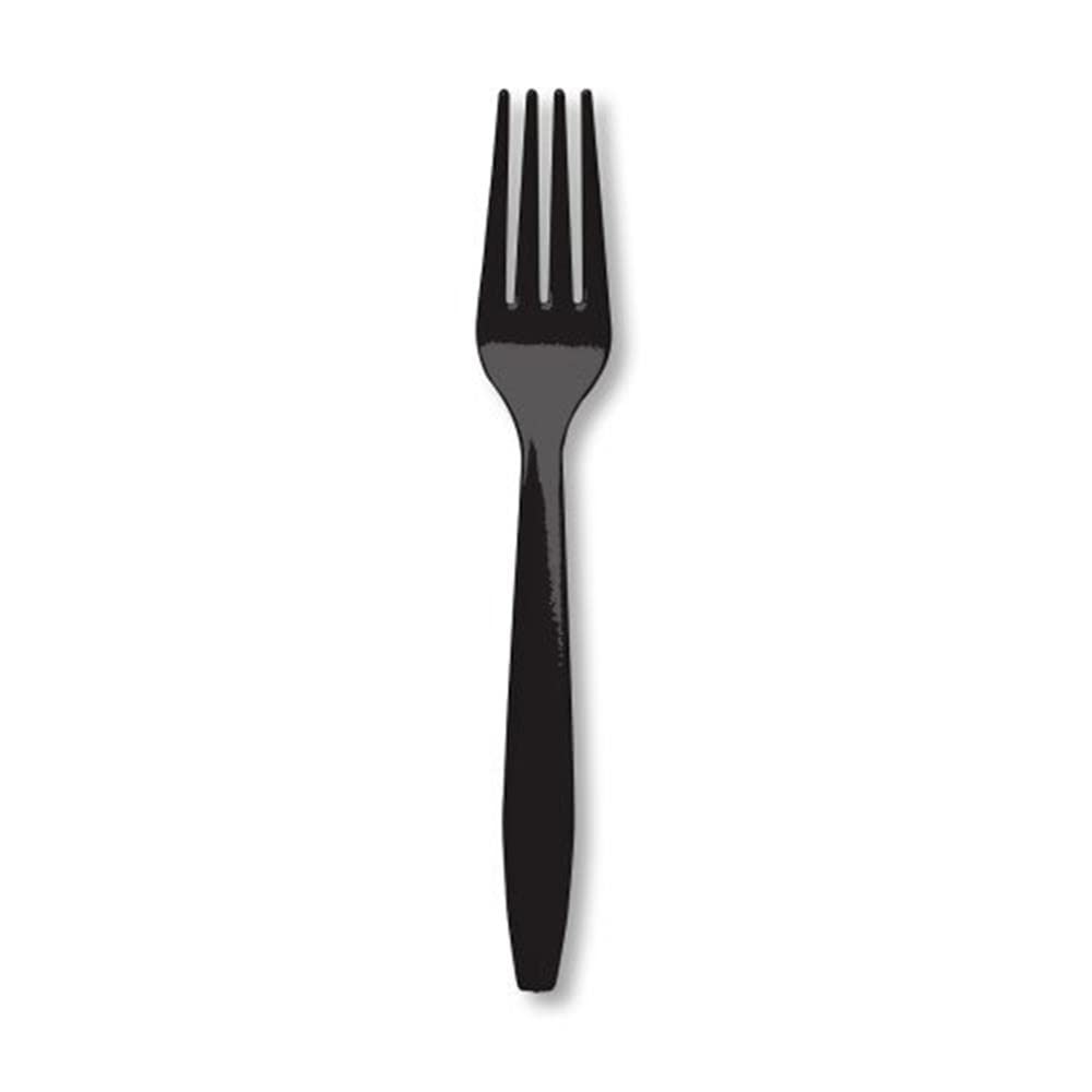 Solid Color Plastic Forks