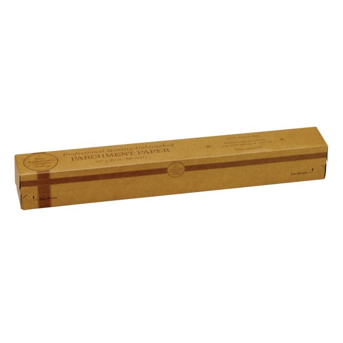 Box of parchment paper on a white background