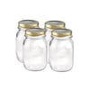Canning Jars 17oz 4Pk w/Lids
