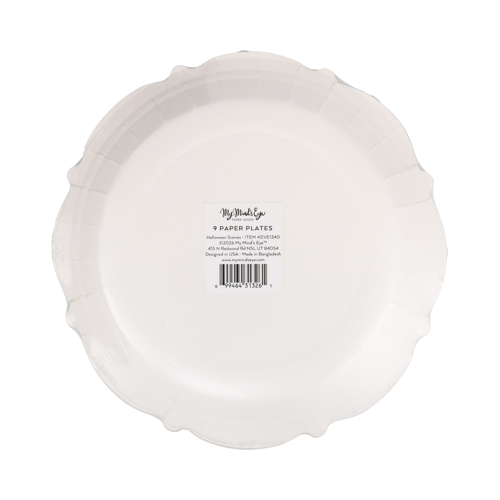 Halloween Scenes 9" Plate Set
