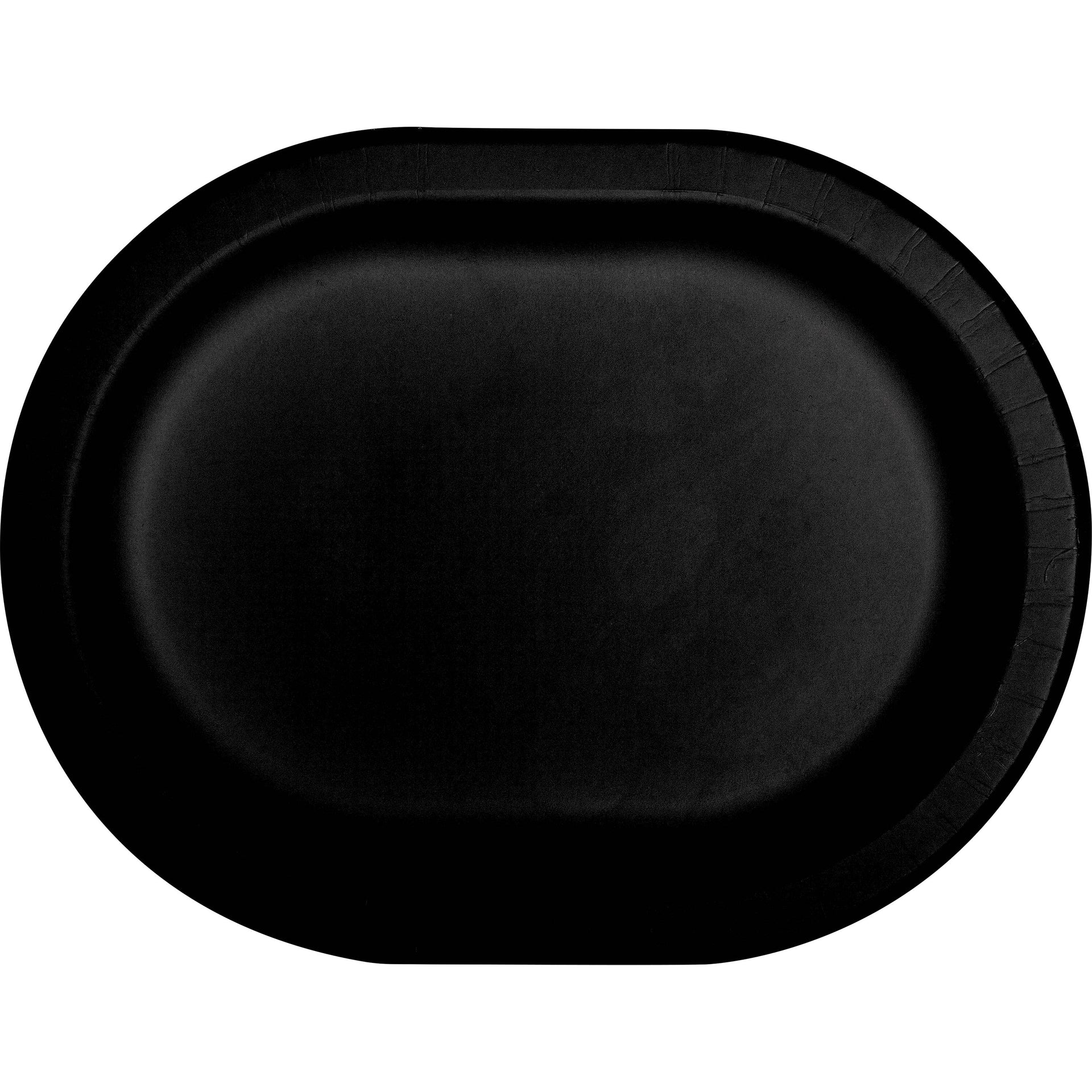 Black Velvet Oval Plate