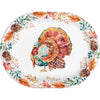 Tasteful Turkey Paper Oval Plate (dis)