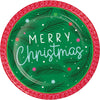 Holiday Frills Merry Christmas Luncheon Plate