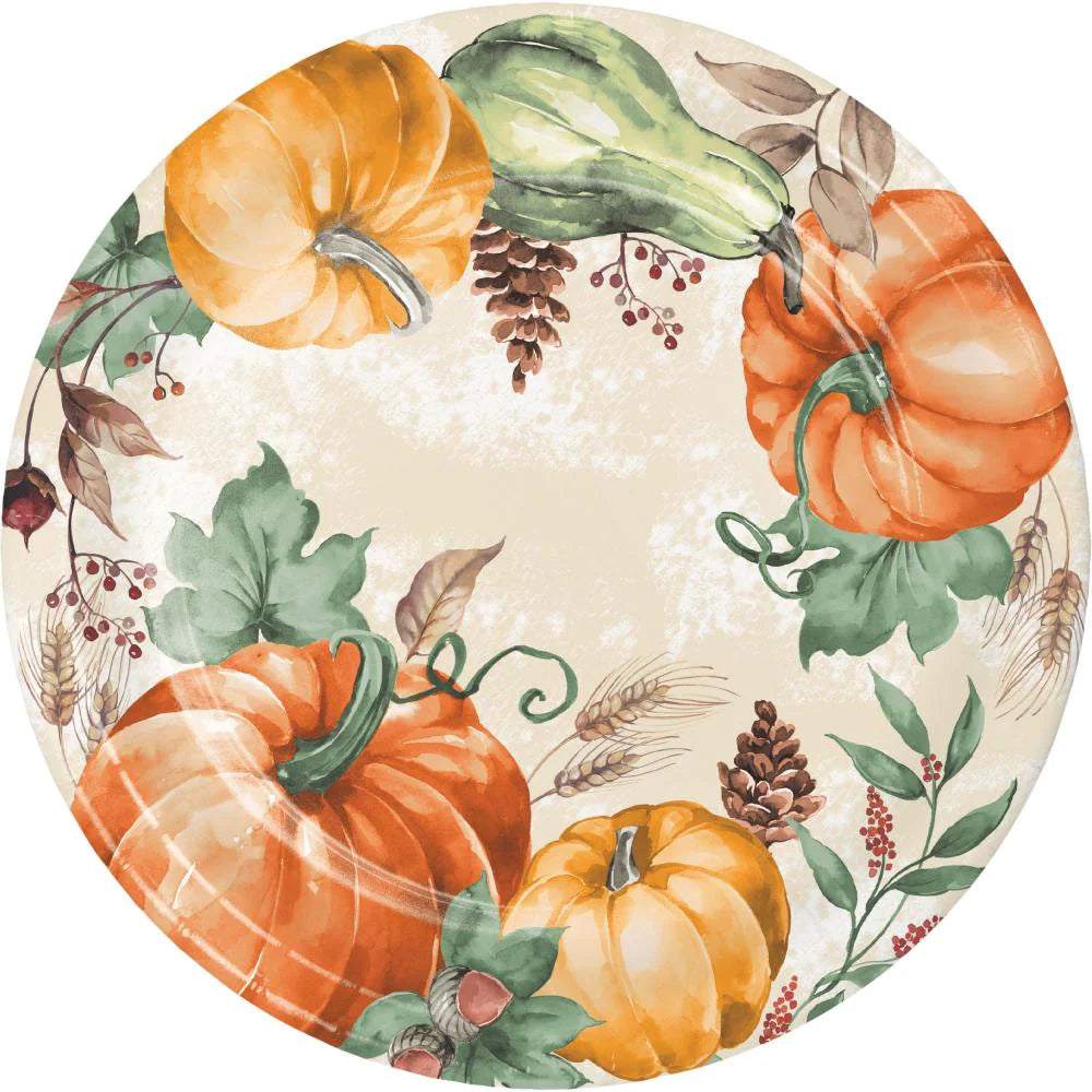 Harvest Delight Paper Dinner Plate