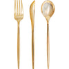 Metallic Gold Assorted Cutlery 24 ct