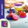 Reusable Silicone Food Savers – Bright Berry (Set of 5)
