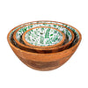 Olive Oasis Wood Bowl