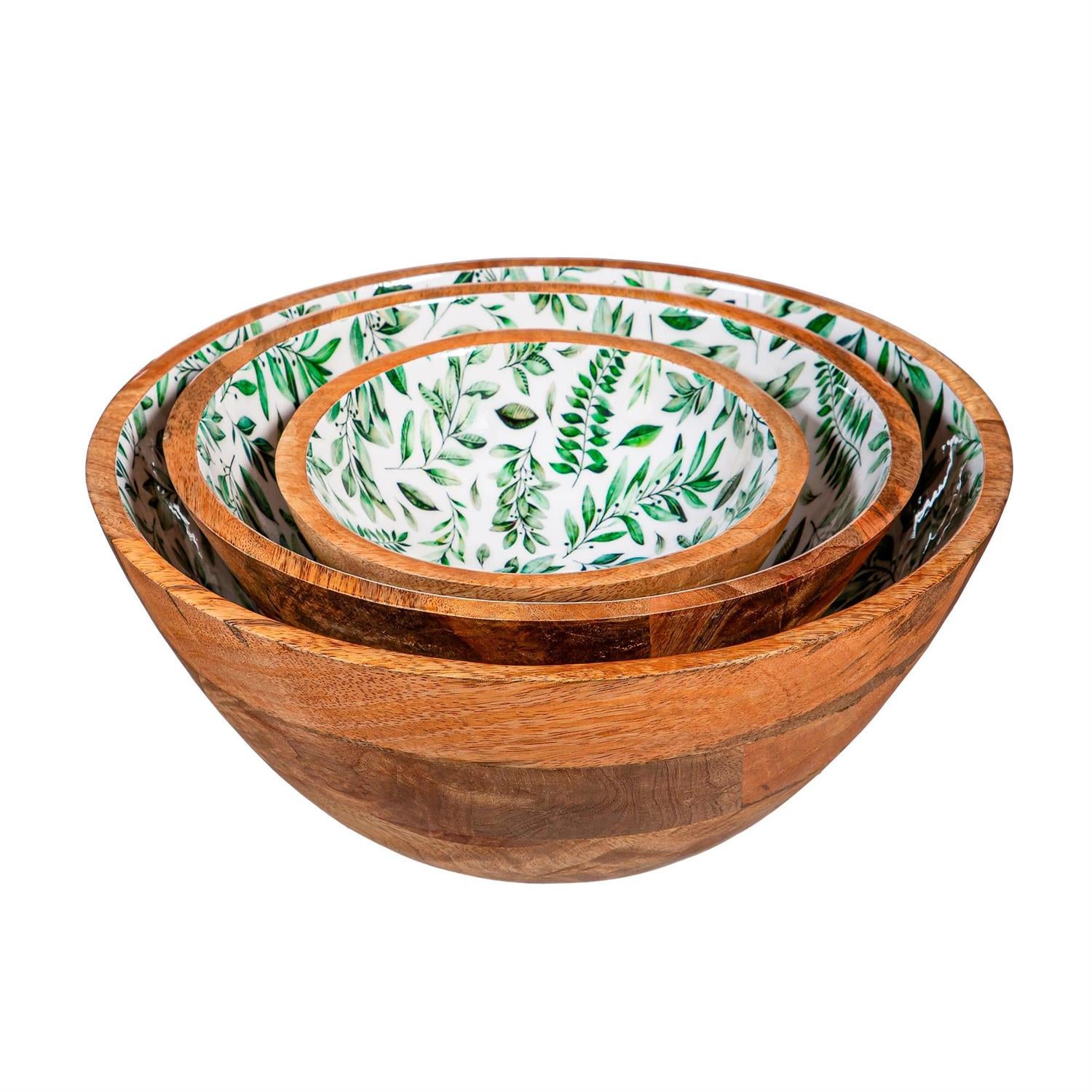 Olive Oasis Wood Bowl