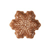 Gingerbread Snowflake Shaped Appetizer Plate 8"
