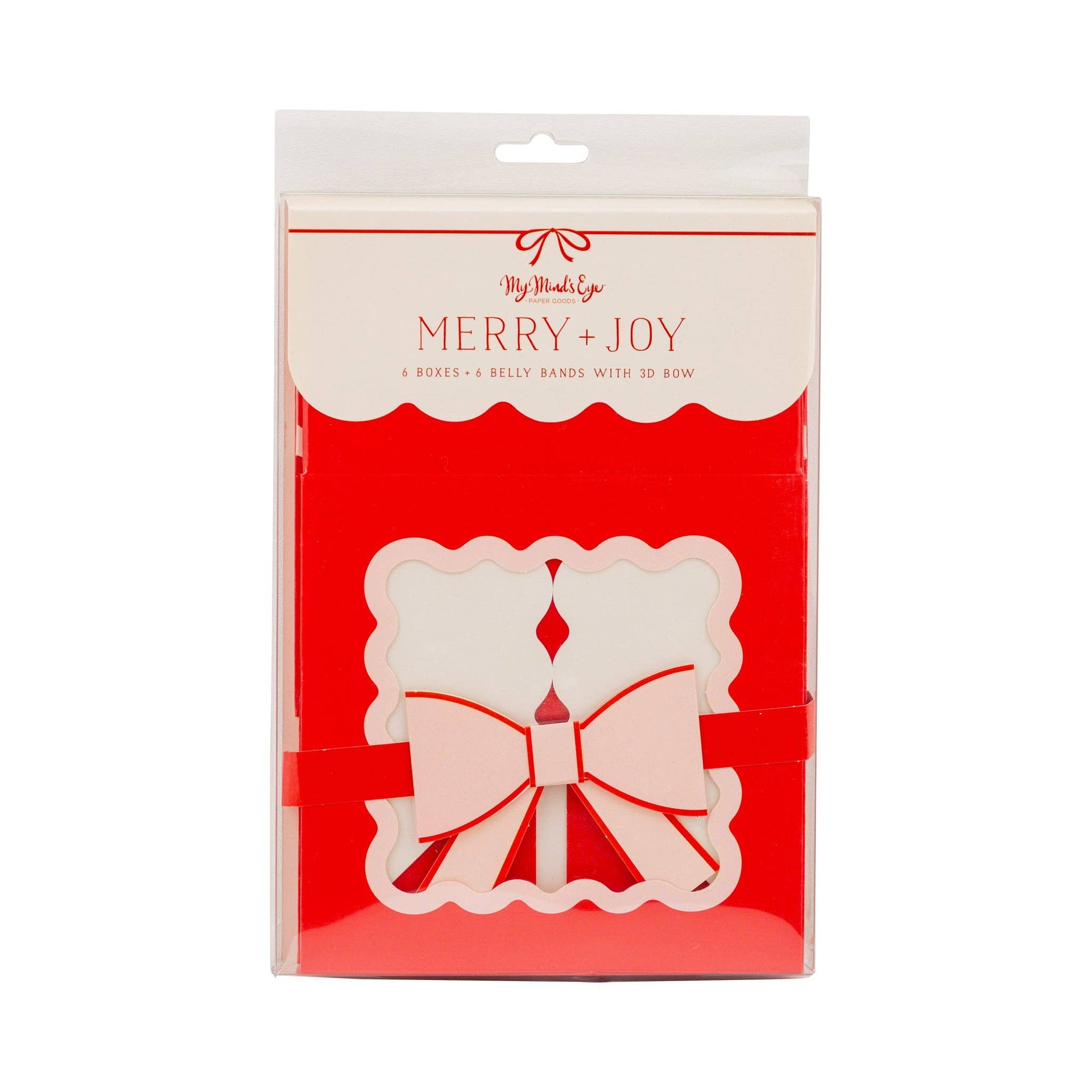 Red and Pink Cookie Box with bow