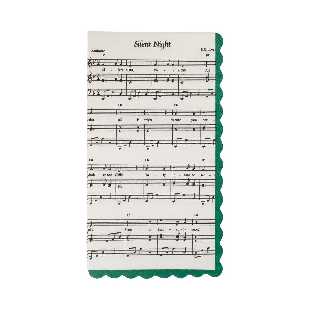 Christmas Sheet Music Paper Dinner Napkins