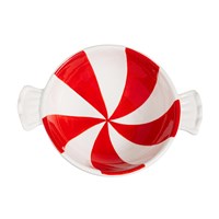 Peppermint Candy Serving Dish 7.5"
