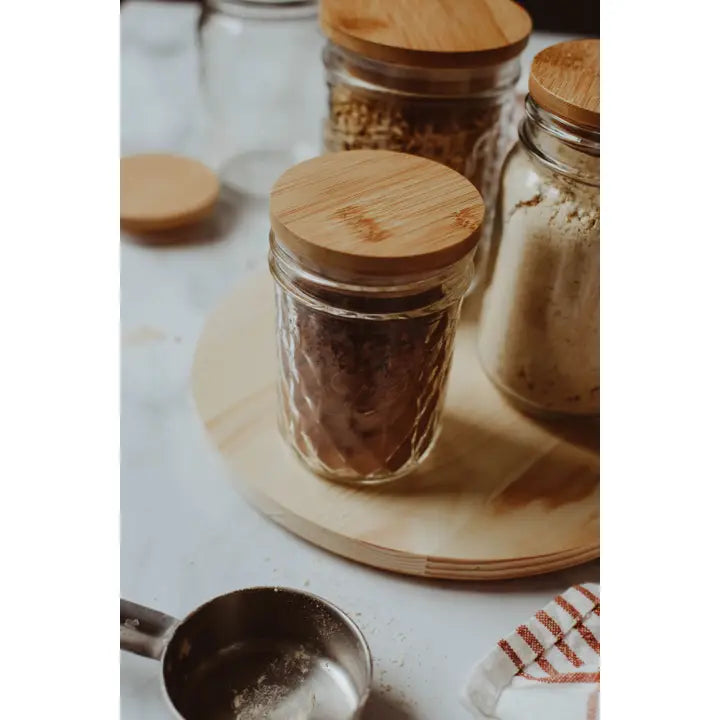 Bamboo Jar Lid Regular Mouth