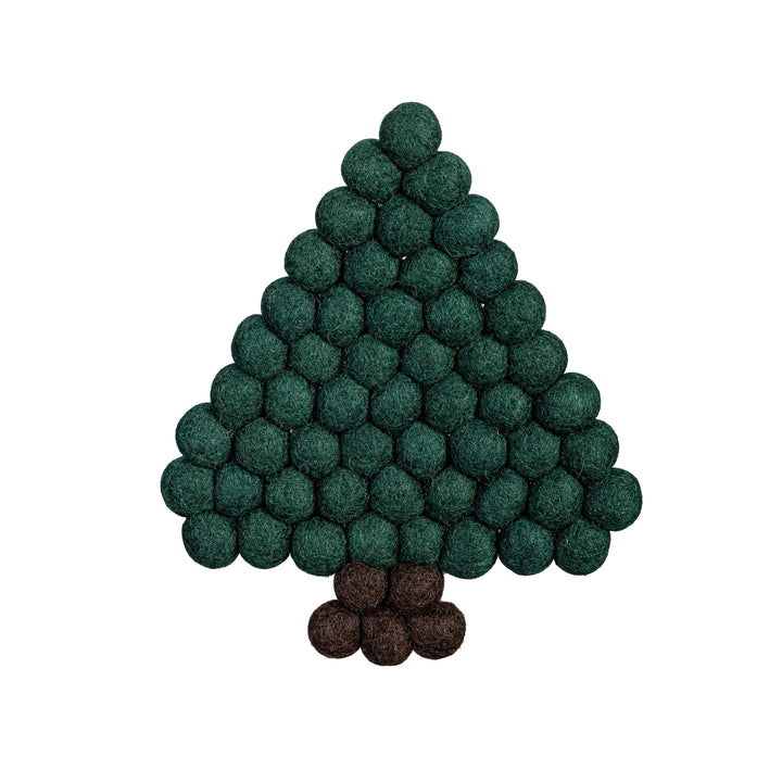 Shades of Green Trivet Tree Fabric