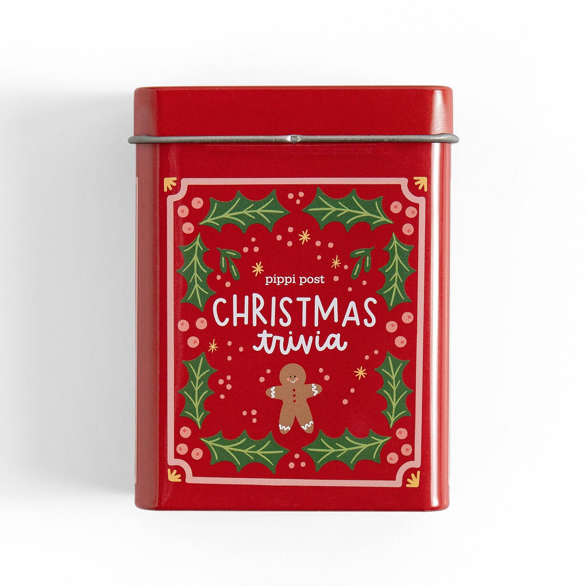 Christmas Trivia Game - Deck of Cards + Storage Tin