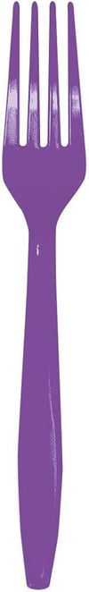 Solid Color Plastic Forks