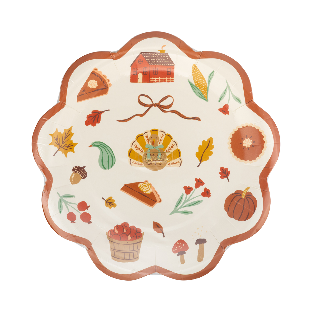 Harvest Icons Paper Plates