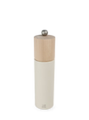 8" BOREAL Beechwood Salt Mill- Feather White