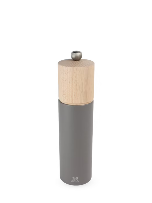 8" BOREAL Beechwood Pepper Mill- Rock Grey