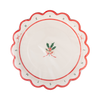 Merry Christmas Holly 8.5" Paper Salad Plates