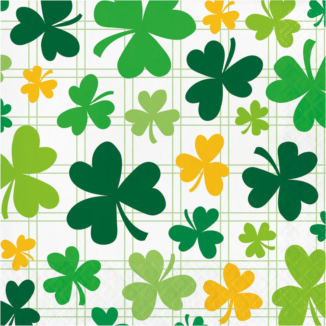 Luncheon Napkin Shamrock & Roll 12/16