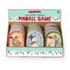 Boxed set of 'Holiday Crew' pinball game with festive illustrations on a white background