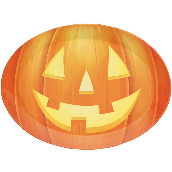 Oval Pumpkin Plastic Tray