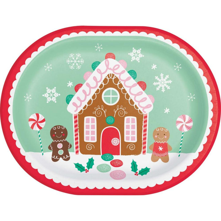 Oval Holiday Sweet Plate