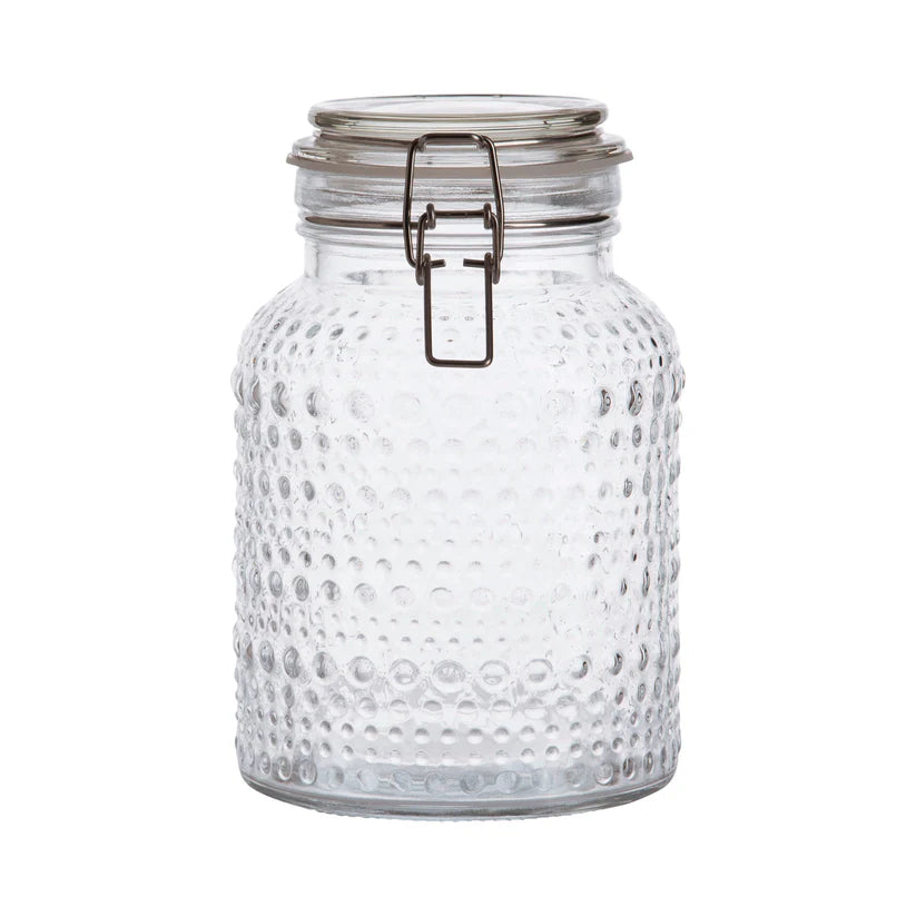 Halo Bail & Trig Glass Canisters