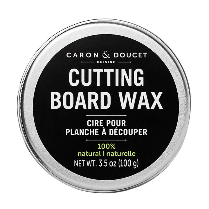 Tin of Caron & Doucet Cutting Board Wax on a white background