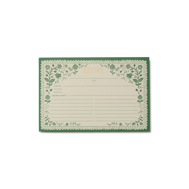 Artichoke Recipe Cards Pack of 12