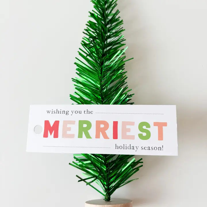 Happier Notes Merriest Holiday Gift Tags 8ct