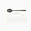 Recipe Card Charcoal Spoon