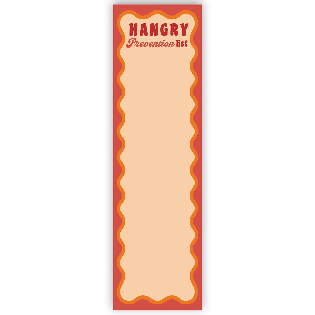 Hangry Prevention List Notepad
